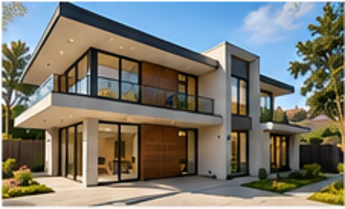 Modern new home construction